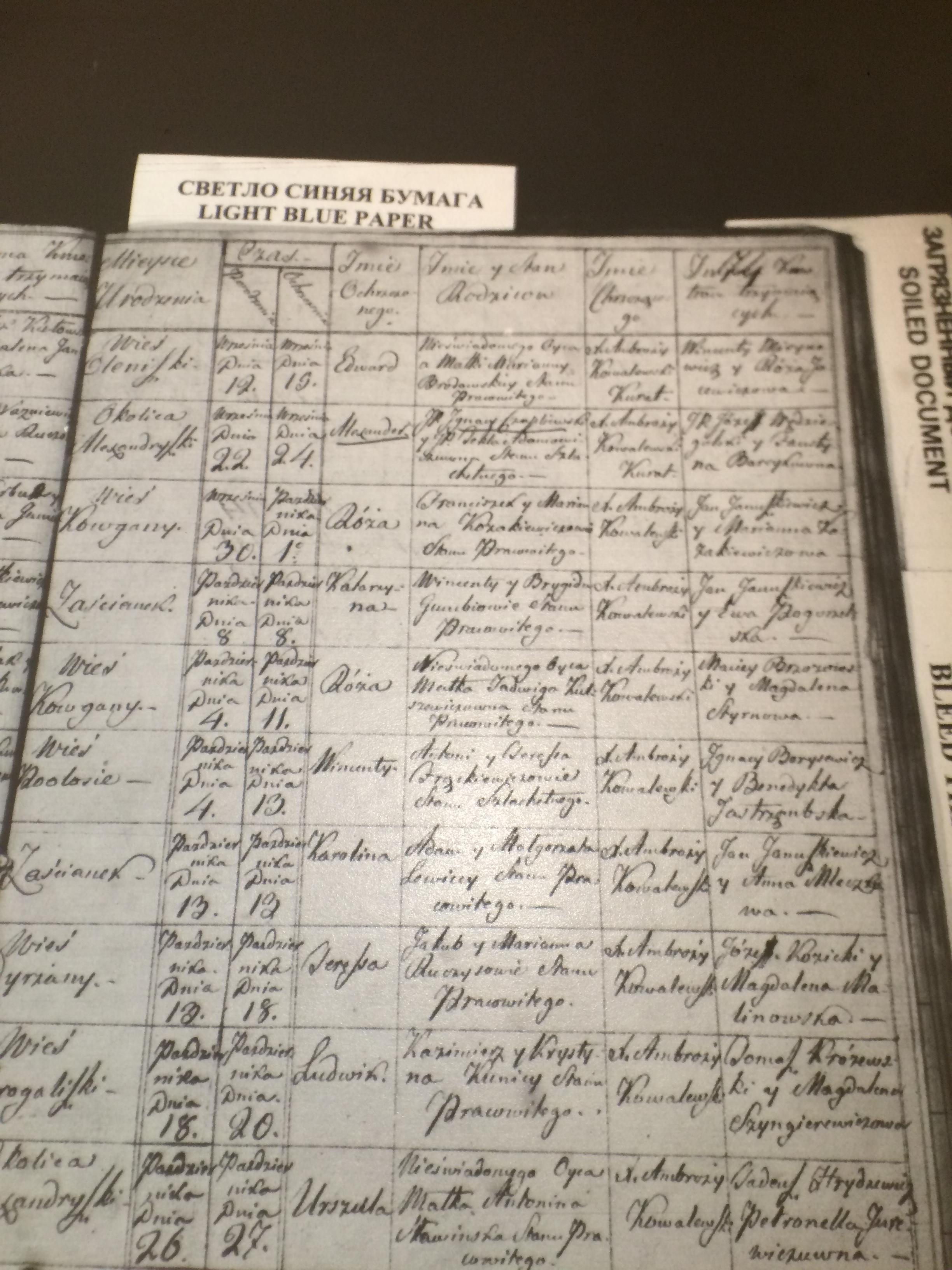 1814 birth and baptism of Wincenty Fronckiewicz.jpg