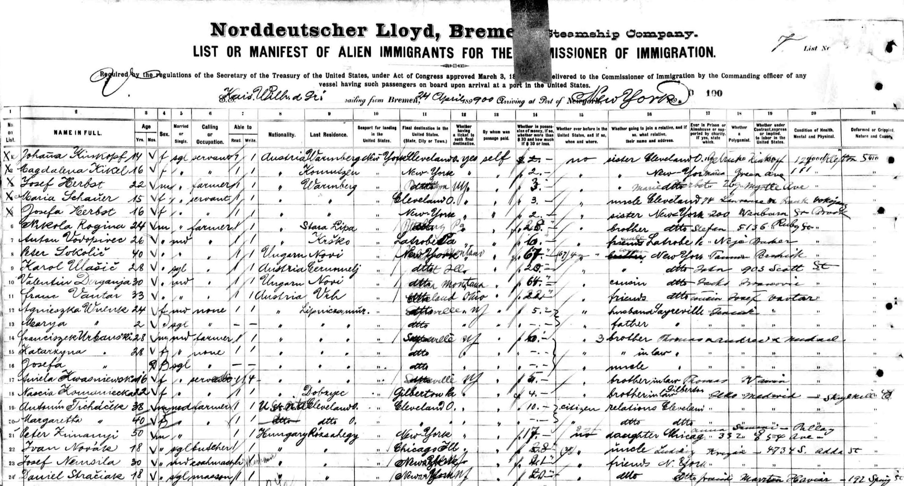 aniela Kwasniewski passenger list-1.jpg