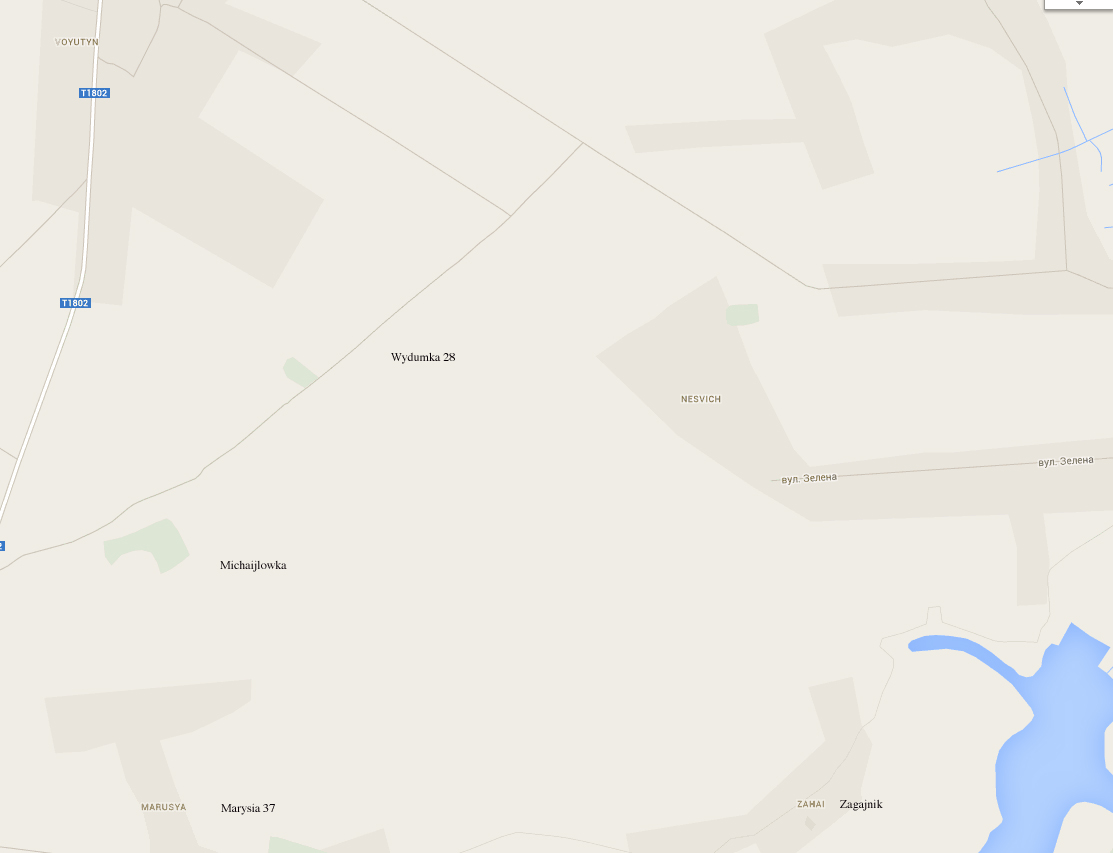Google map today approximation Wydumka.jpg