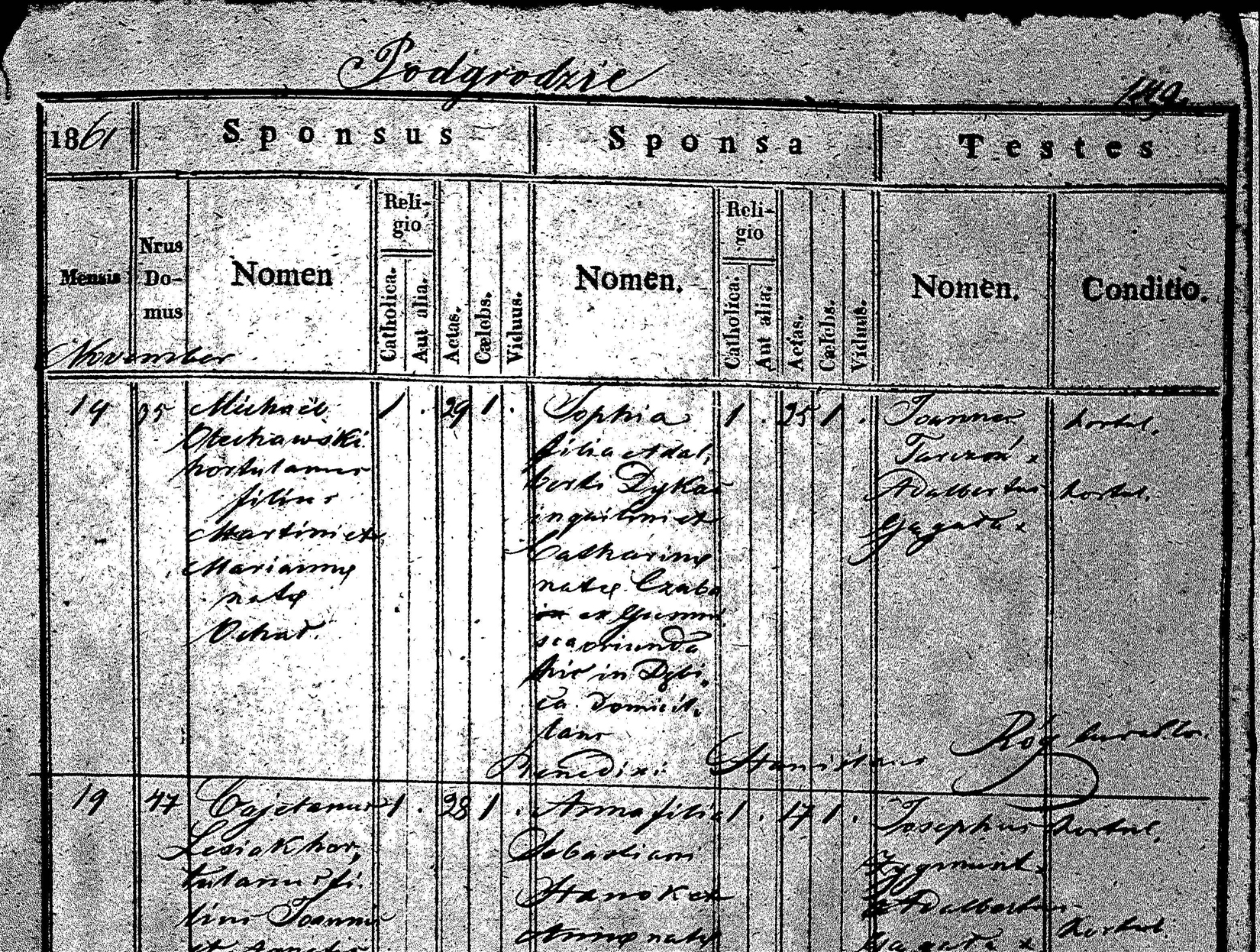 Michalis Olechowski, Spohia Dykas marriage2 resized.jpg