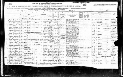 1907 Jan Domzalski passenger list.jpg
