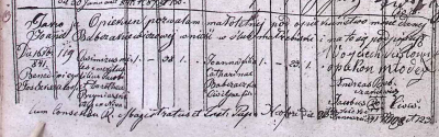 Babczak Janina 1841 marriage record.png