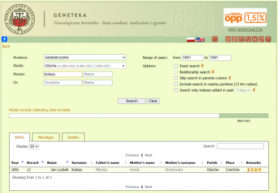 Birth - Kolasa, Jan 1891 index.png