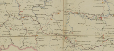 Imperial roads Jasło-Krosno-Sanok 1820.png