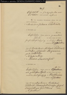 Johann Przelesnki marriage 1880 Anna Sonnenfeld 1.jpg