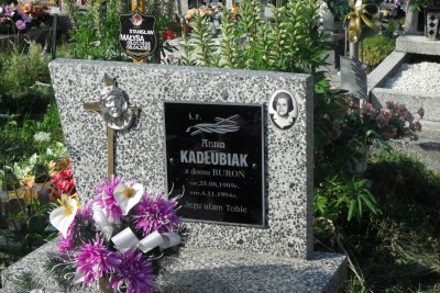 Kadlubiak Anna (domu Boron), Malysa Stanislaw Piekielnik Cemetery 2009.jpg