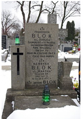 Krol - Blok - Franciszek & Hedryka Blok Tombstone.PNG