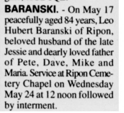 Leo Hubert Baranski Obit.jpg