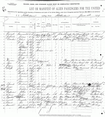 Leo Pisarski Ship Manifest p1.gif