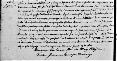 Marriage Franciszek Chalka 1836 - record 10 (Latin - crop).jpg