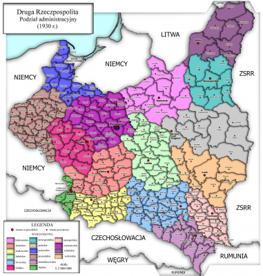 Poland 1930 Administrative Districts.png
