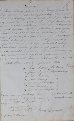 Szykor Franciscus survey 1820.jpg
