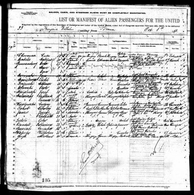 Wilhelm Walerko 1912 Manifest, Page 1.jpg